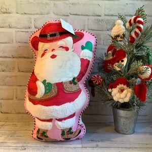 ISAAC MIZRAHI NEW YORK 12×19 Santa Cowboy Pillow